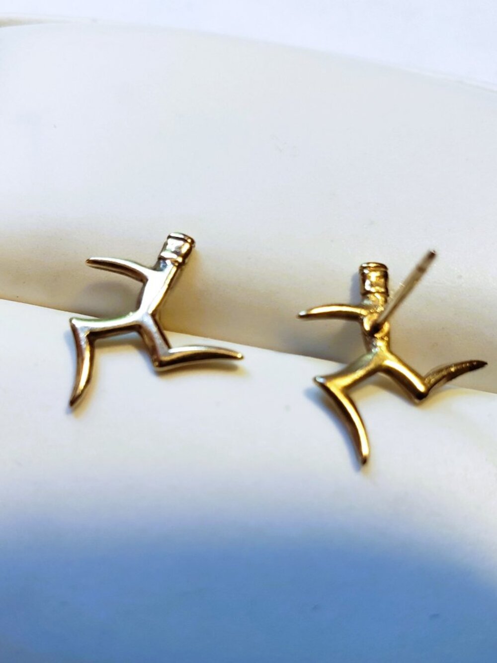 Washington D.C. Smithsonian Museum "Dancing Man" Modernist Earrings - Circa 1980